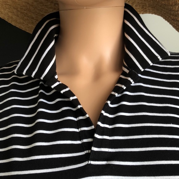 ANNE KLEIN BLK/WH T-SHIRT DRESS - Picture 2 of 8